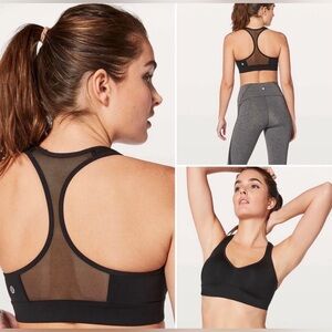 Lululemon Speed Up Bra Black Sz 8